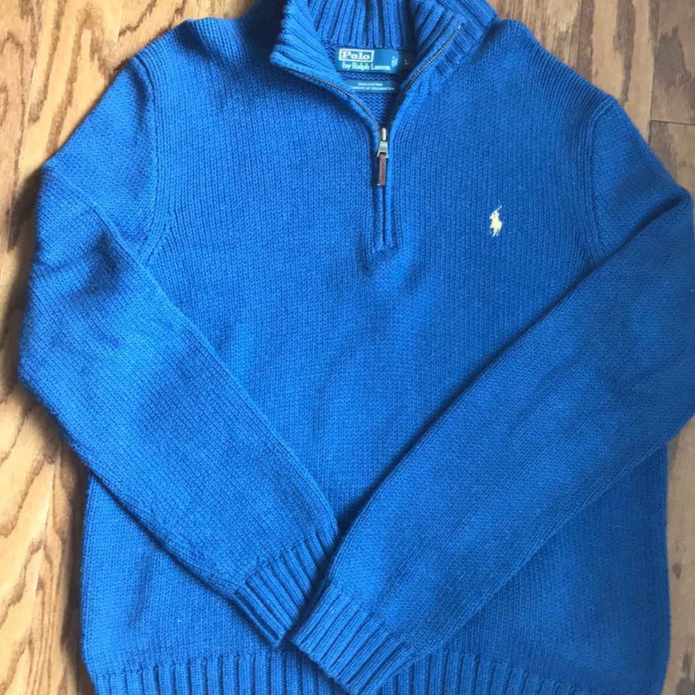 polo cotton half zip pullover. worn 3x